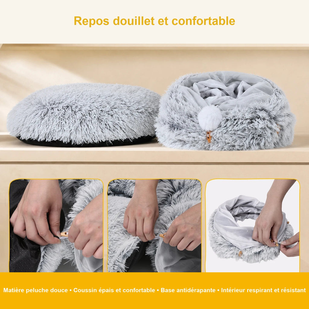 Couchage doux pour chat, entretien facile