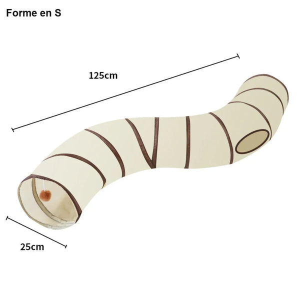 Tunnel modulable pliable pour chat