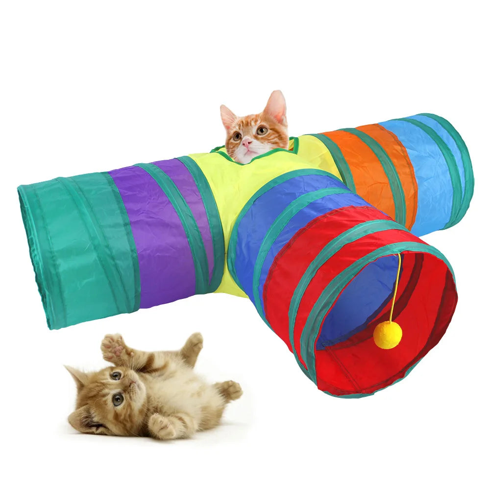 Tunnel pliable pour chat – Jeu intérieur