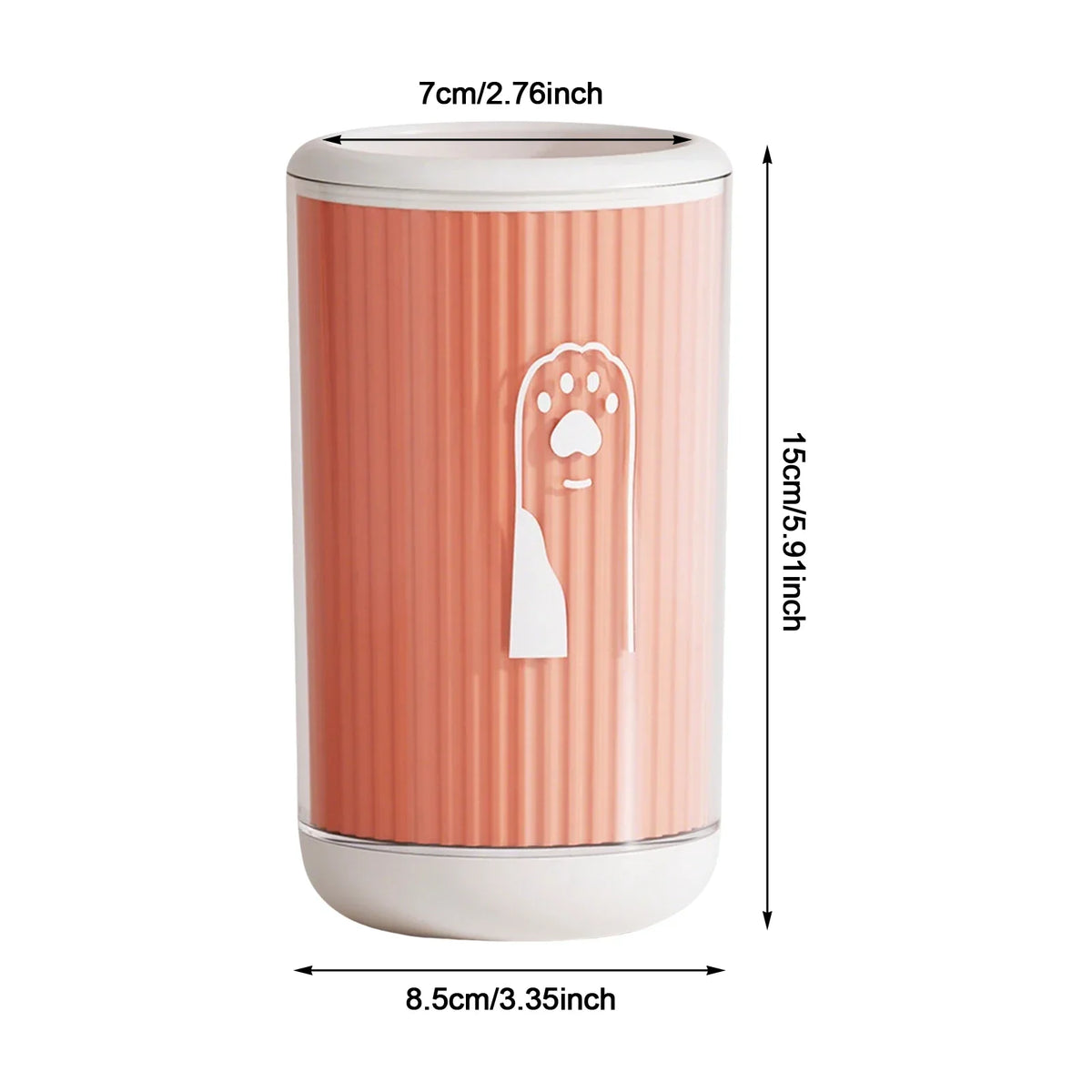 Gobelet nettoyant compact pour pattes