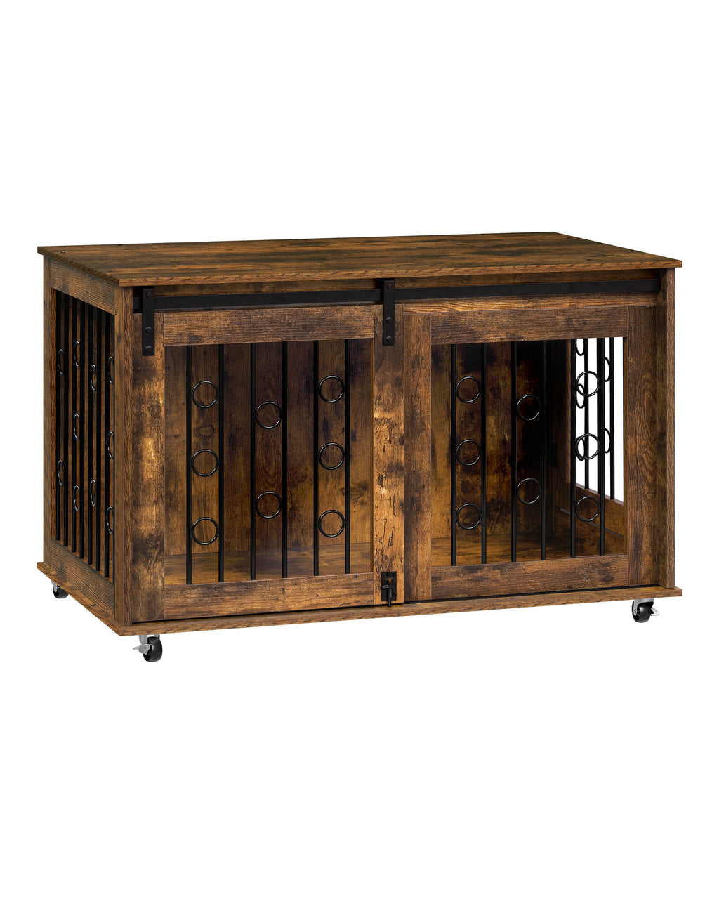 Cage en bois EUGAD pour chien – Deux portes