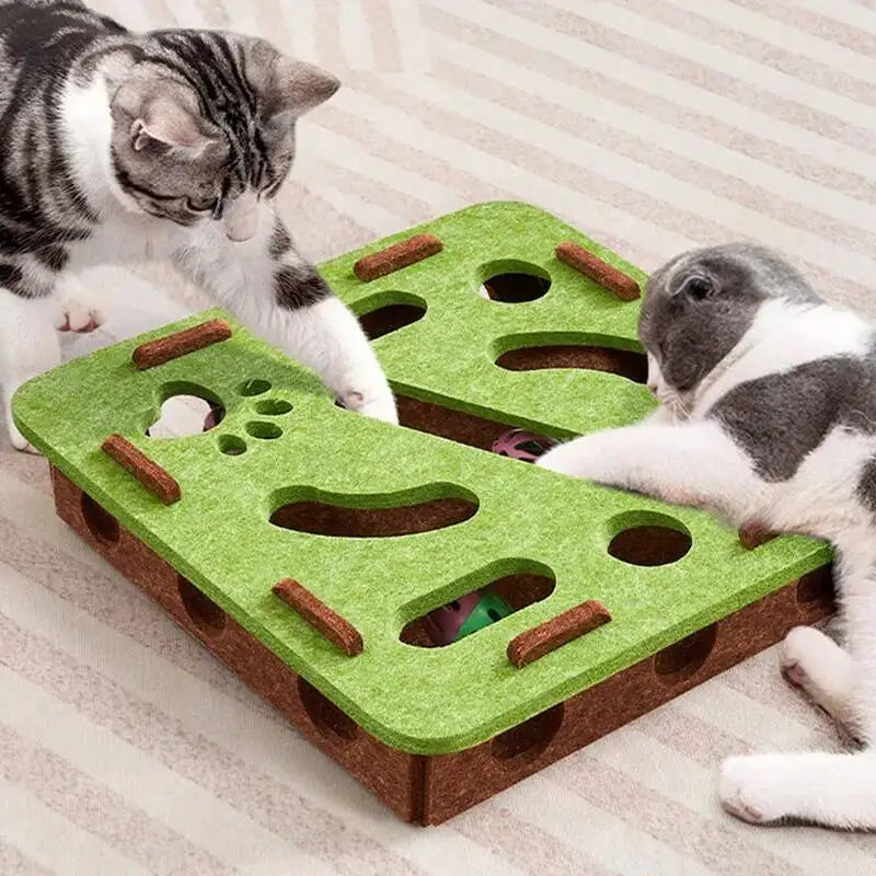 Puzzle en feutre pour chat – Modèles et balles