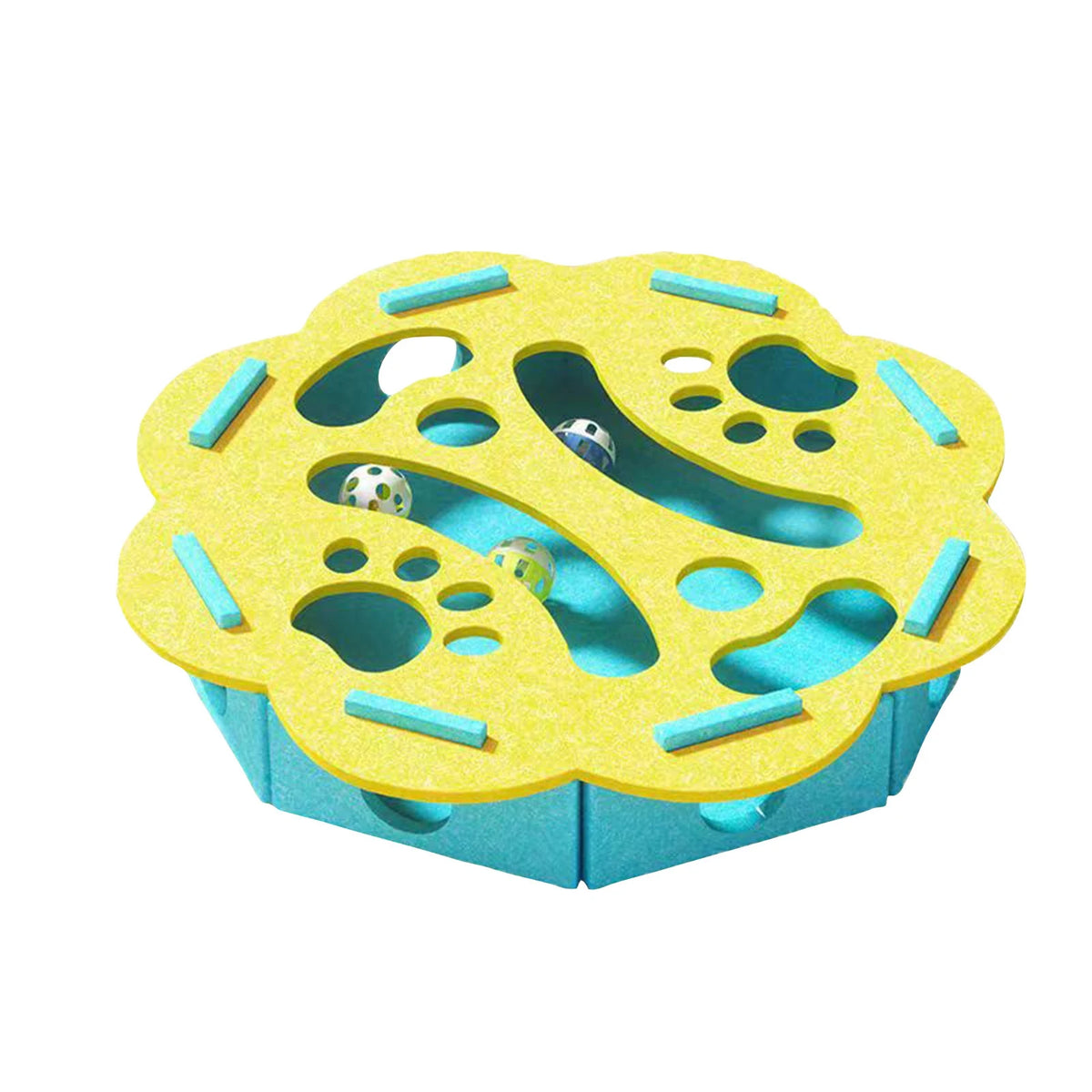 Puzzle pour chat – Balles et cachettes