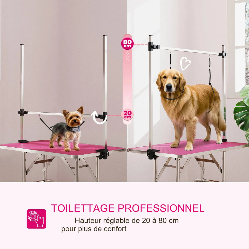 Table de toilettage PawHut – 107 × 60 cm
