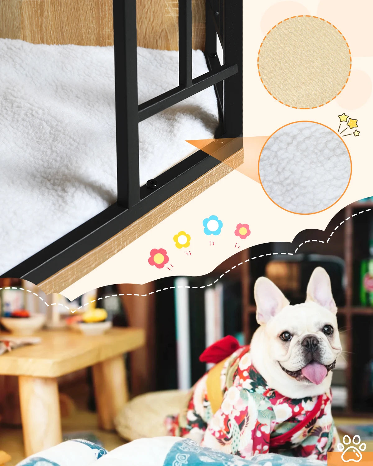Cage d’angle EUGAD pour chien