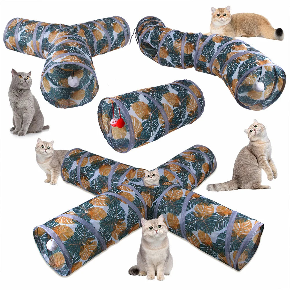 Tunnel pliable pour chat – Jeu intérieur