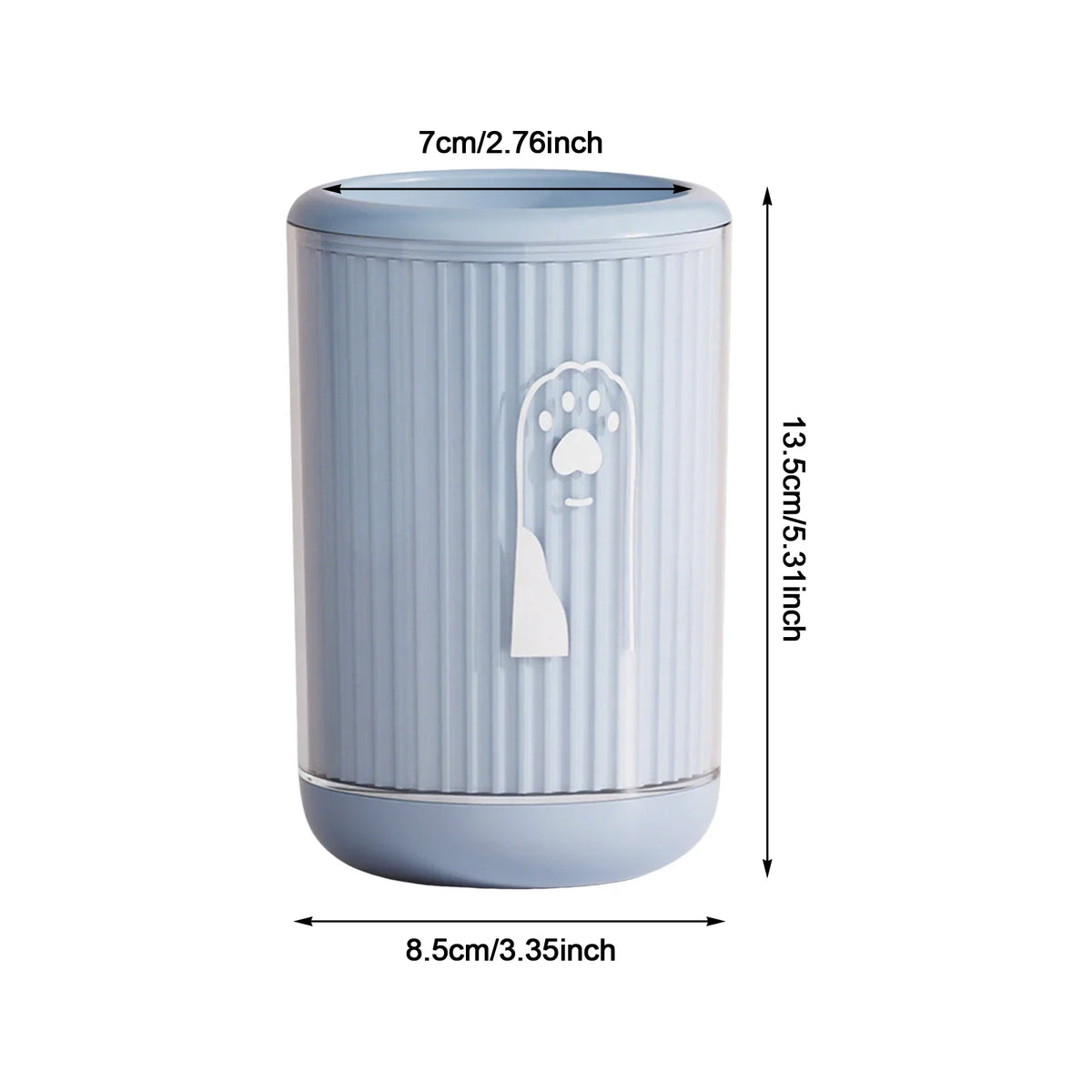 Gobelet nettoyant compact pour pattes