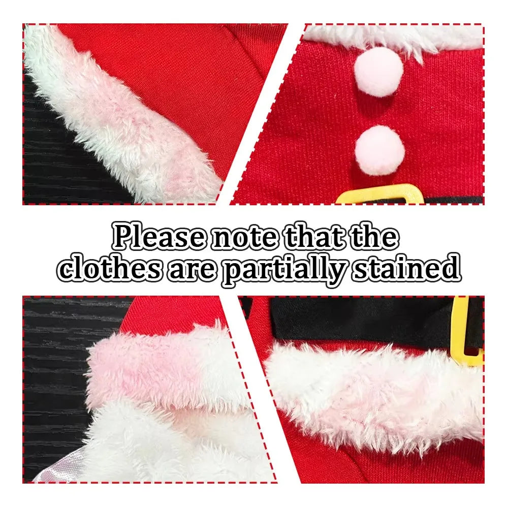Combinaison de Père Noël pour chien et chat