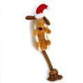 Jouet teckel de Noël pour chien – Peluche et corde