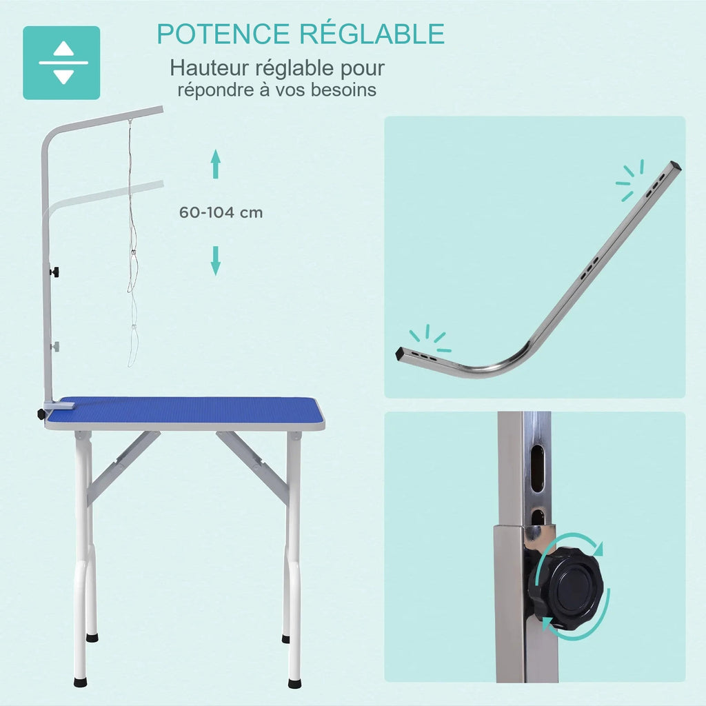 Table de toilettage PawHut – 81 × 48,5 cm