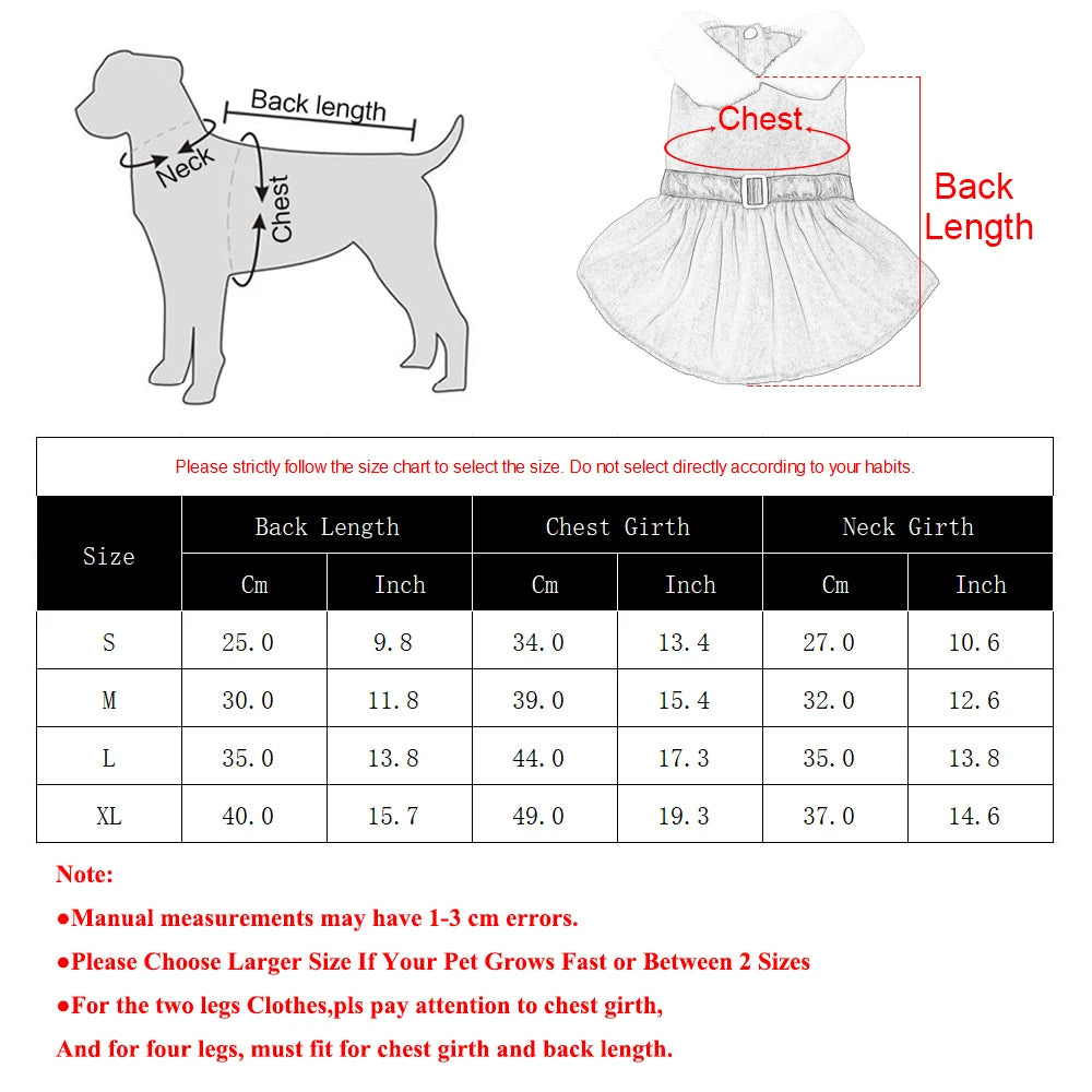 Robe de Noël pour chien et chat – Rouge et blanc