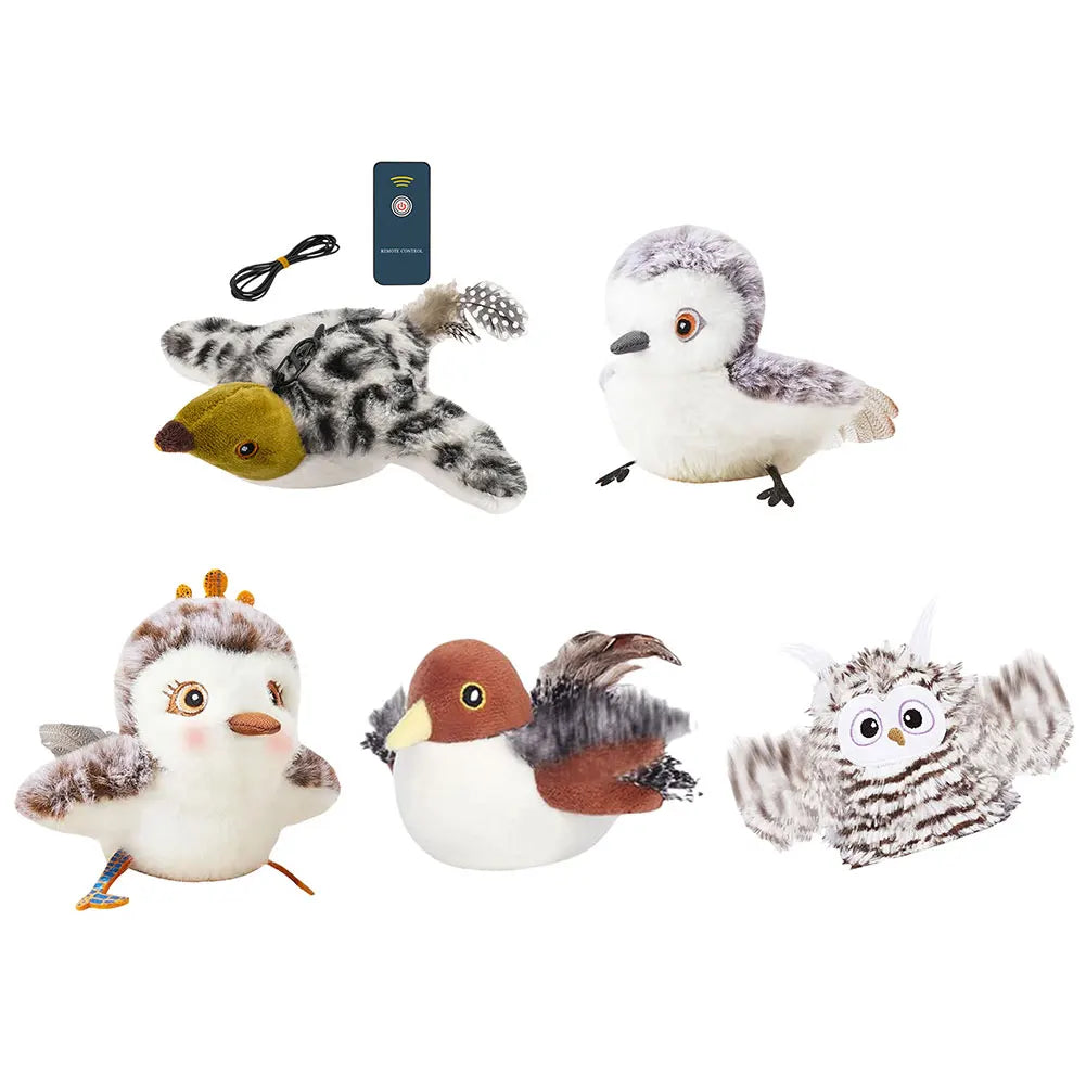 Oiseau rechargeable pour chat – Ailes animées