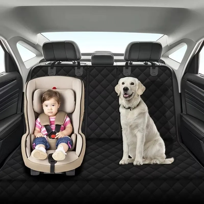 Housse de voiture pour chien – Accès accoudoir