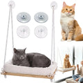 Hamac de fenêtre en bois pour chat – Coussin