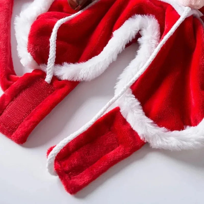 Costume pour chien – Père Noël à dos de compagnon