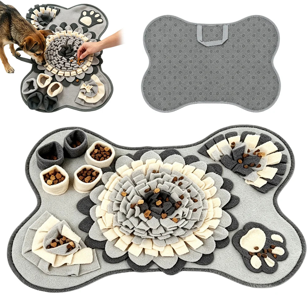 Tapis de fouille floral pour chien