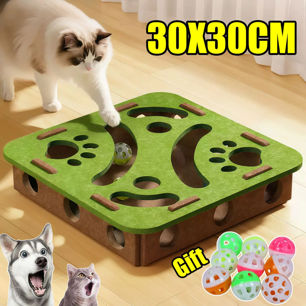 Puzzle en feutre pour chat – Modèles et balles