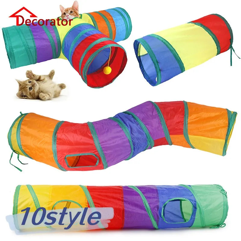 Tunnel pliable pour chat – Jeu intérieur