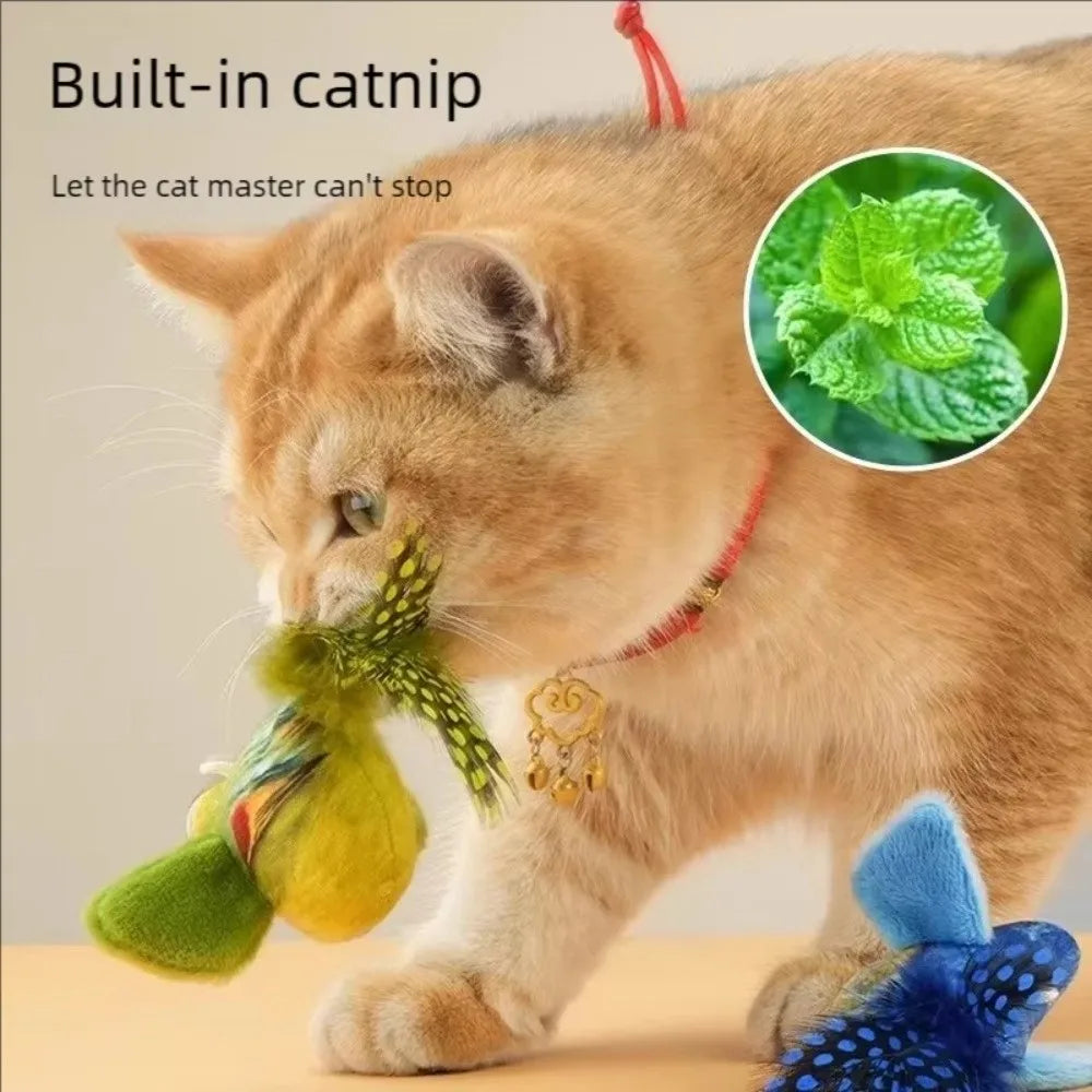 Jouet oiseau sonore pour chat