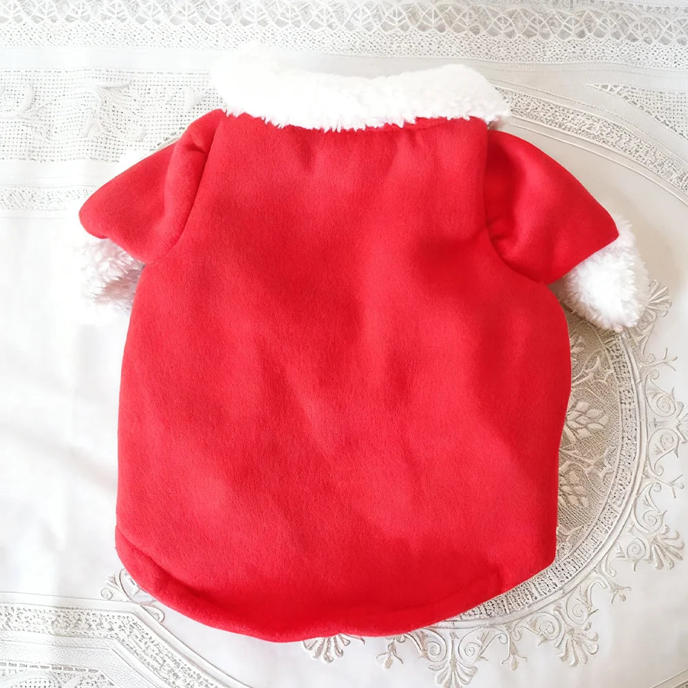 Costume de Père Noël pour petit chien et chat