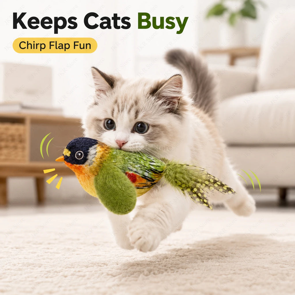 Jouet oiseau électronique pour chat – Chasse