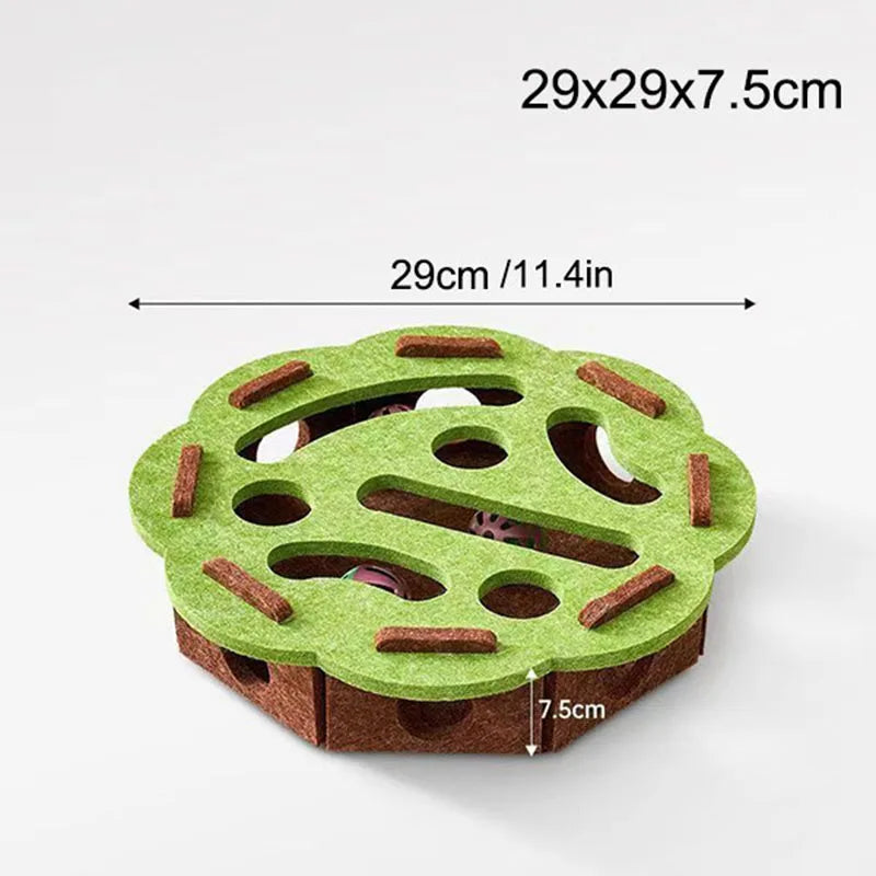 Boîte puzzle en feutre pour chat – Grelot