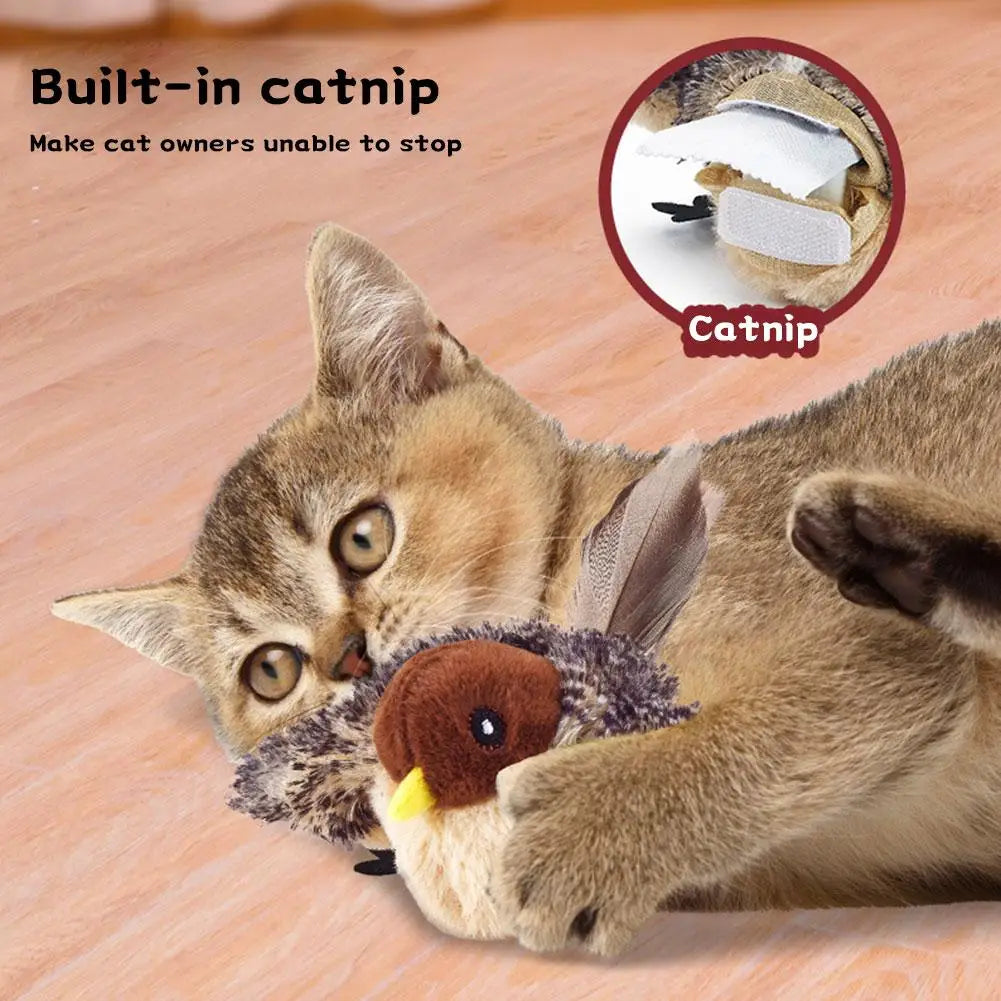 Oiseau télécommandé rechargeable pour chat