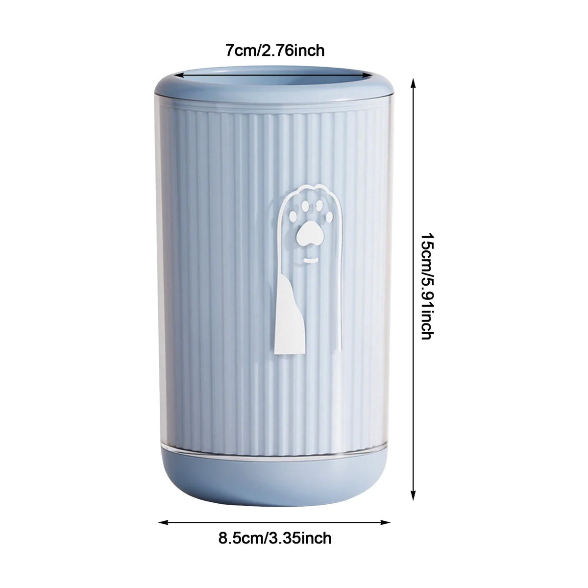 Gobelet nettoyant compact pour pattes