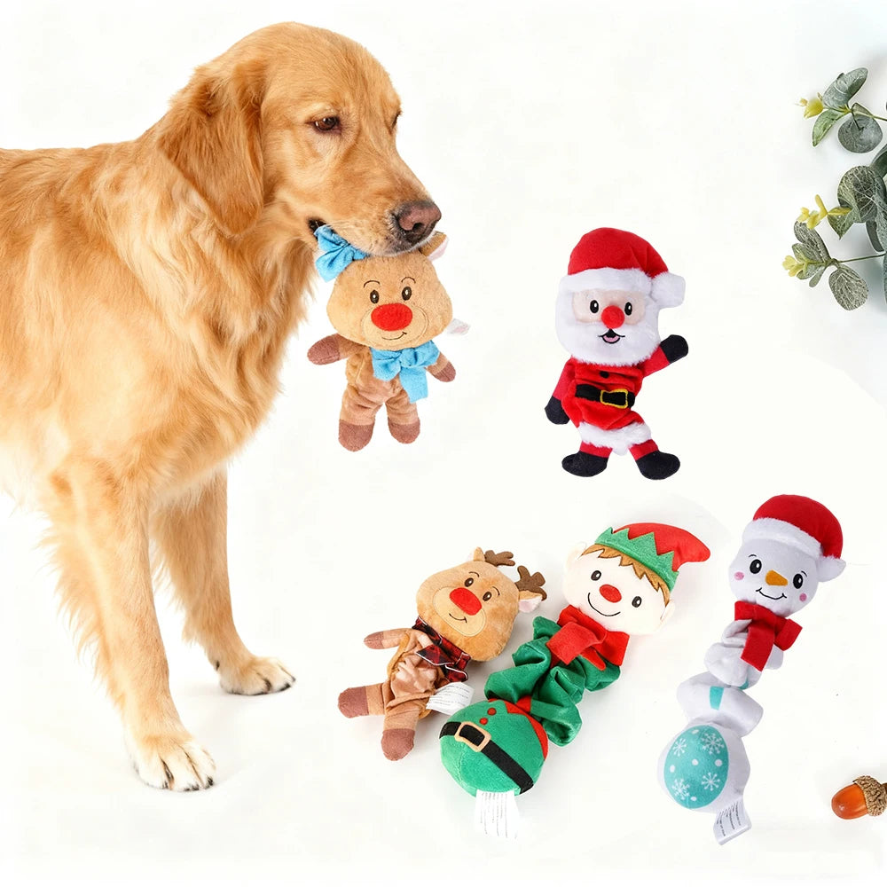 Peluche sonore de Noël pour chien