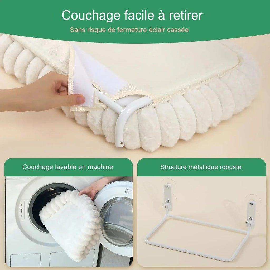 Hamac de fenêtre XL pour chat – 52 × 30 cm