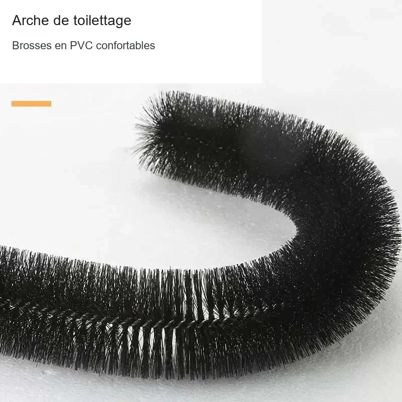 Arche de toilettage pour chat, brosses en PVC