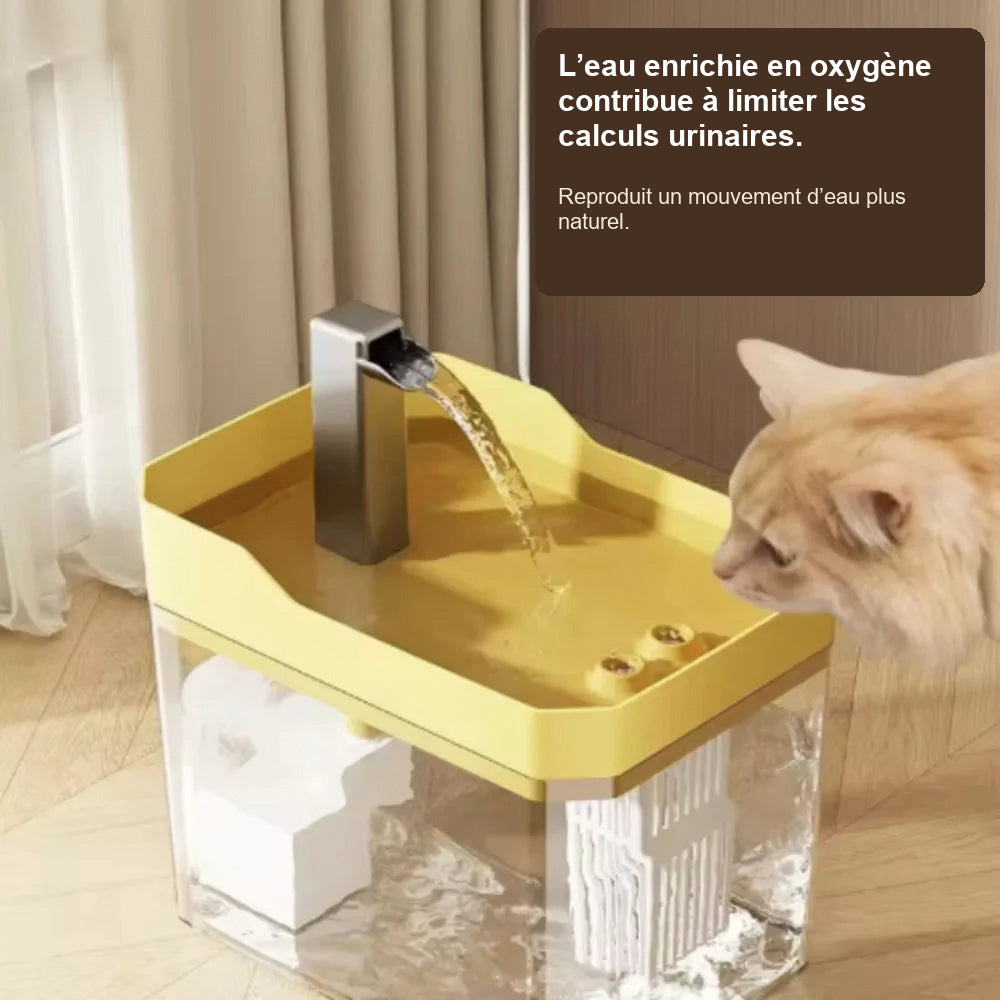 Fontaine à eau pour chat 1,5 L – visuel traduit en français 1