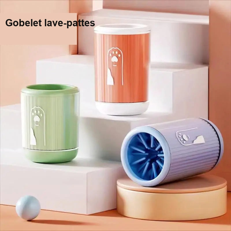 Gobelets nettoyeurs de pattes pour animaux