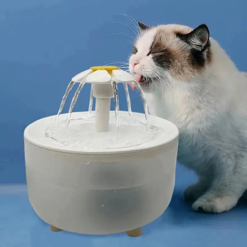 Fontaine à eau pour chat 1,2 L avec filtre – Design décoratif