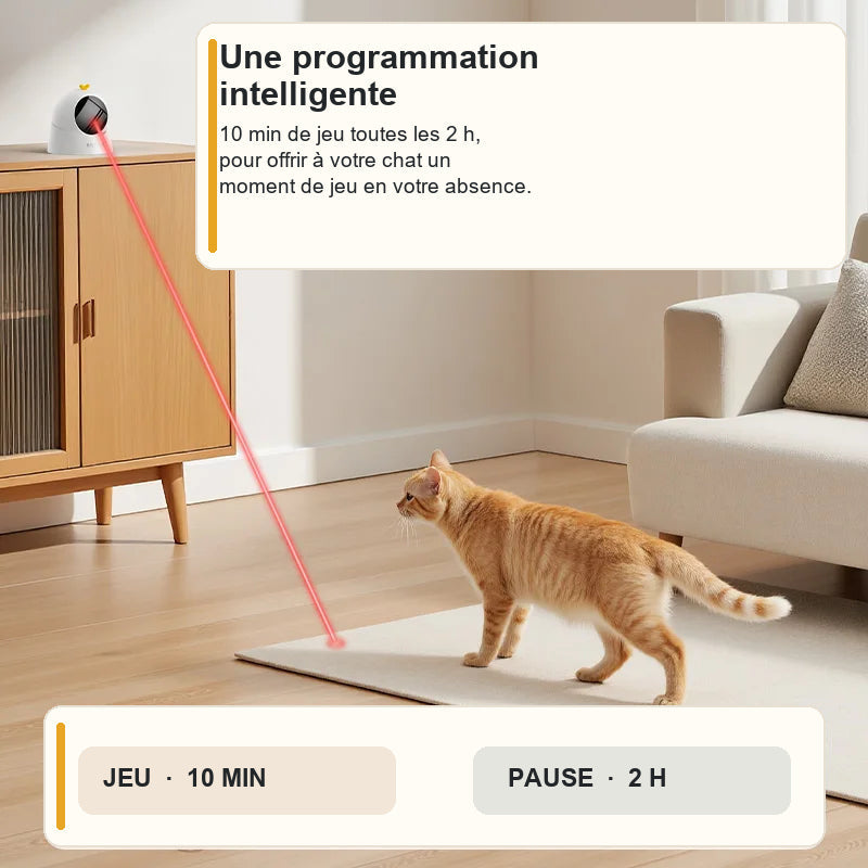 Jouet laser, programmation automatique expliquée en français