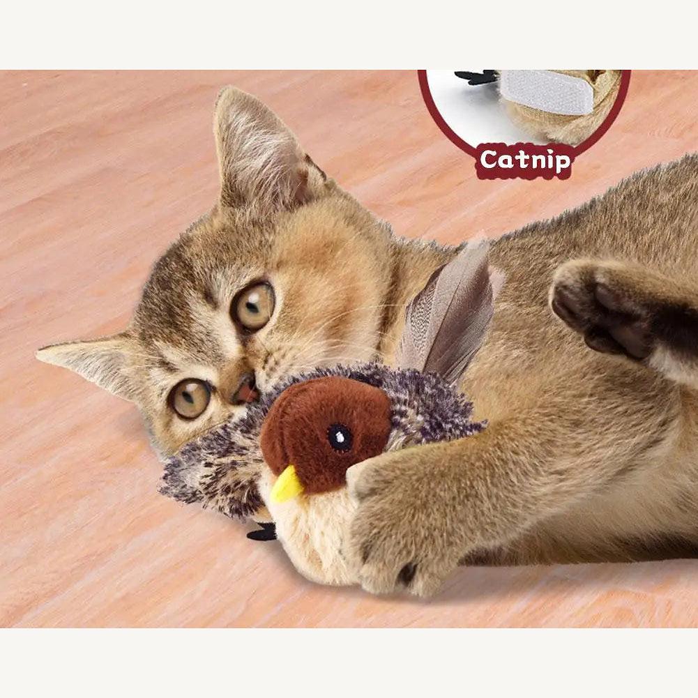 Oiseau interactif rechargeable pour chat – Modèle télécommandé