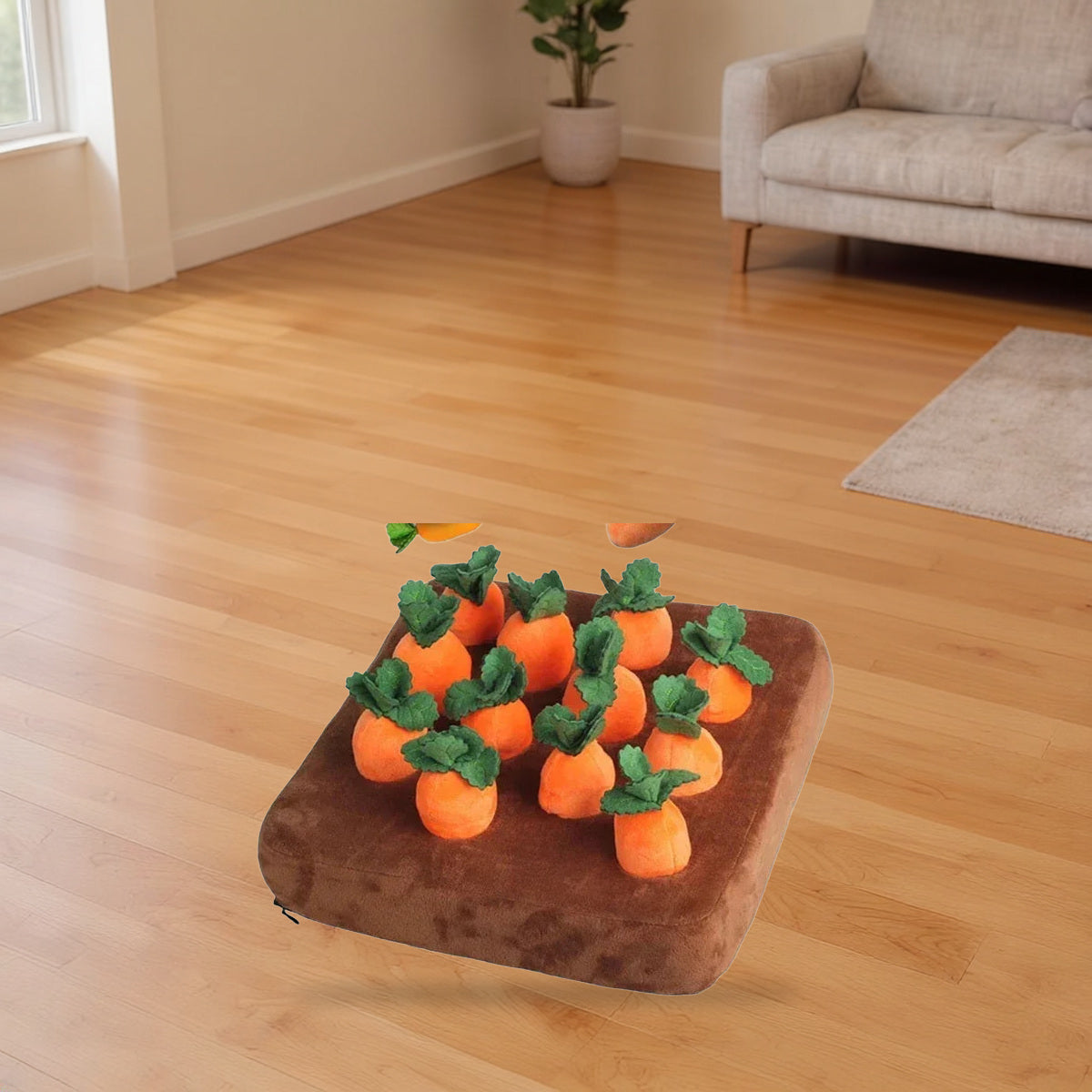 Tapis de fouille pour chien – Jeu de recherche avec carottes