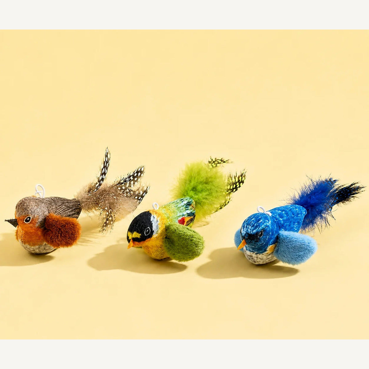 Oiseau électronique pour chat – Plumes et gazouillis