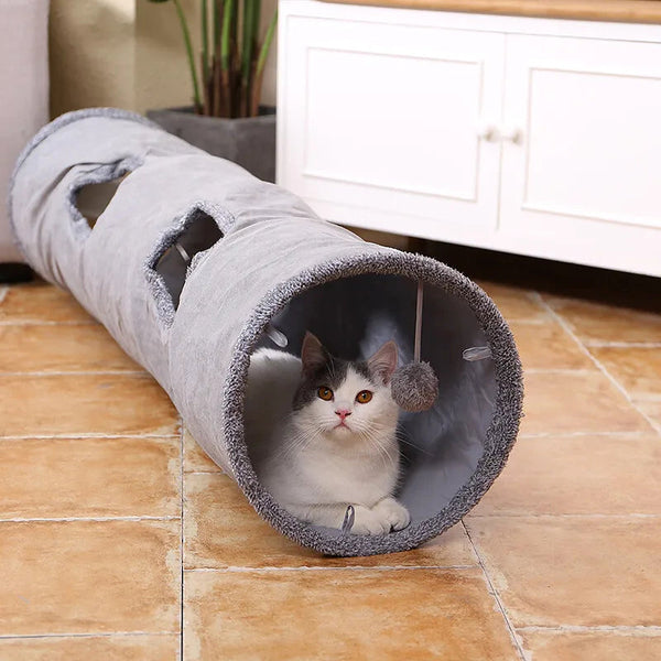 Tunnel pliable pour chat – Cachette