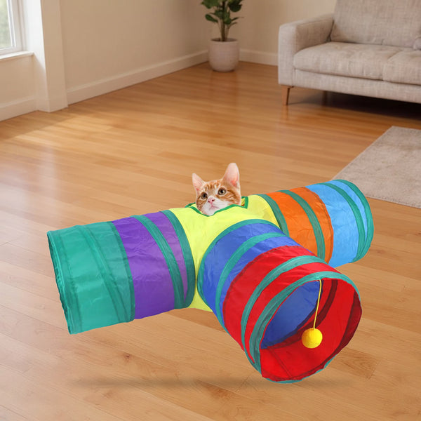 Tunnel pliable pour chat – Jeu intérieur
