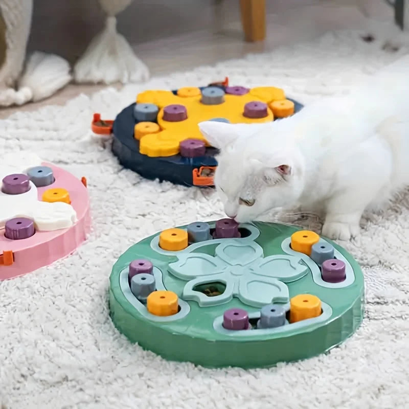 Gamelle puzzle avec distributeur de friandises pour chien et chat