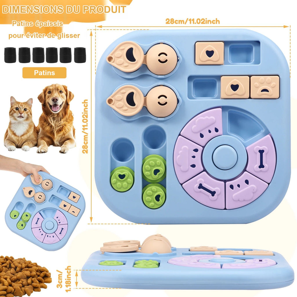 Dimensions du puzzle distributeur de friandises bleu
